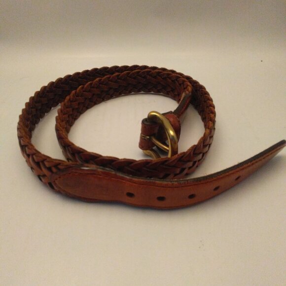 Vintage Eddie Bauer woven leather belt - Picture 3 of 3